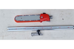 Насадка висоторіз+вал з з'єднувачем труба○26/28мм, 9/7шліців, шина 10/12дюймів