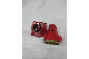 Редуктор верхній, з'єднувач квадрат 7мм зчеплення 76мм діаметр труби 26 мотокоса Китай